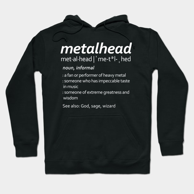 Blegh Definition Metal Music Fan Hoodie by Gothic Rose Designs